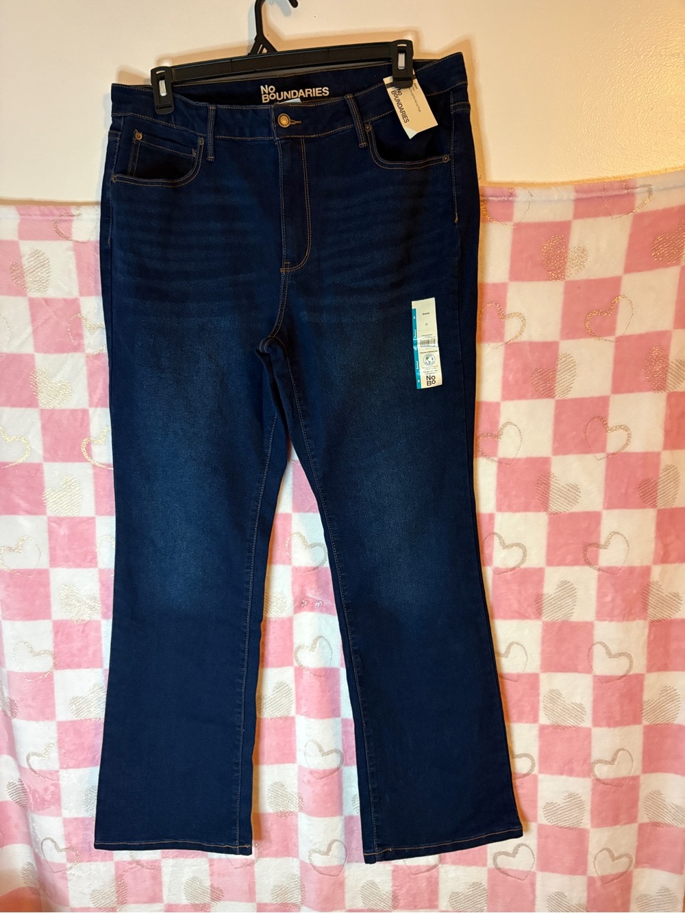 No Boundaries Women's Dark Indigo Bootcut Jeans
